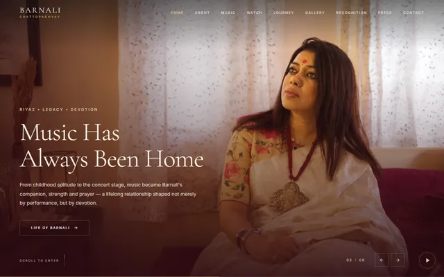 Barnali Music homepage